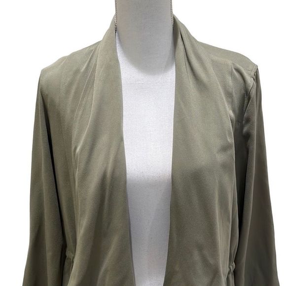 SOFT SURROUNDINGS Chelsea jacket olive green medium cardigan - Picture 5 of 8